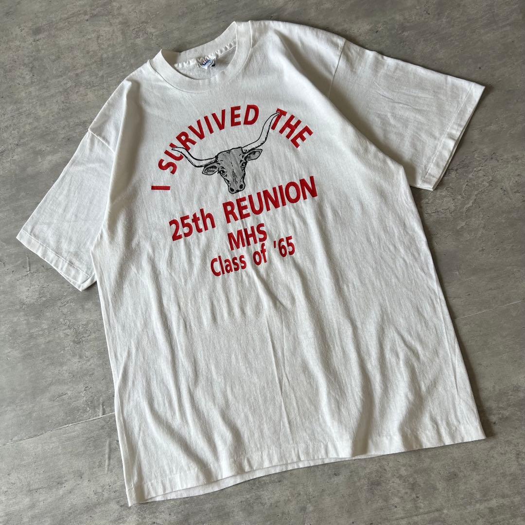 【90年代ジャマイカ製、シングルステッチ】ヘインズボディ古着企業系Tシャツ白