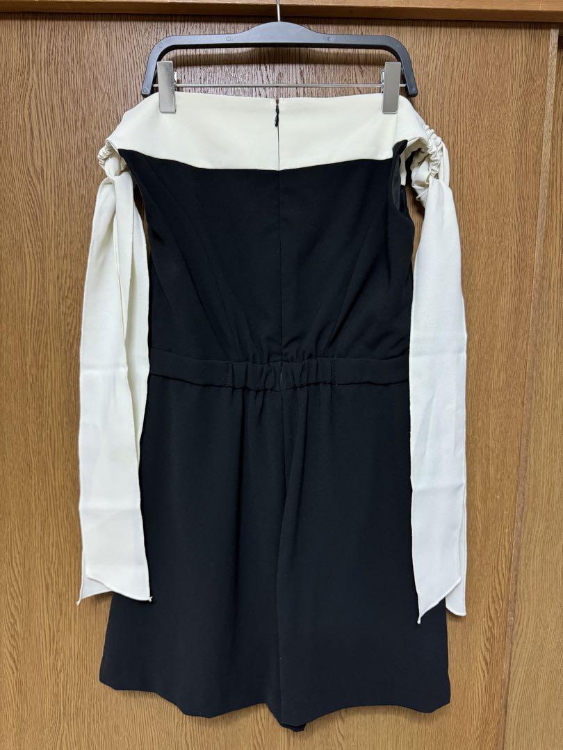 ワンピース herlipto Two-Tone Ribbon Romper black M Her lip to／Two-Tone Ribbon Romper