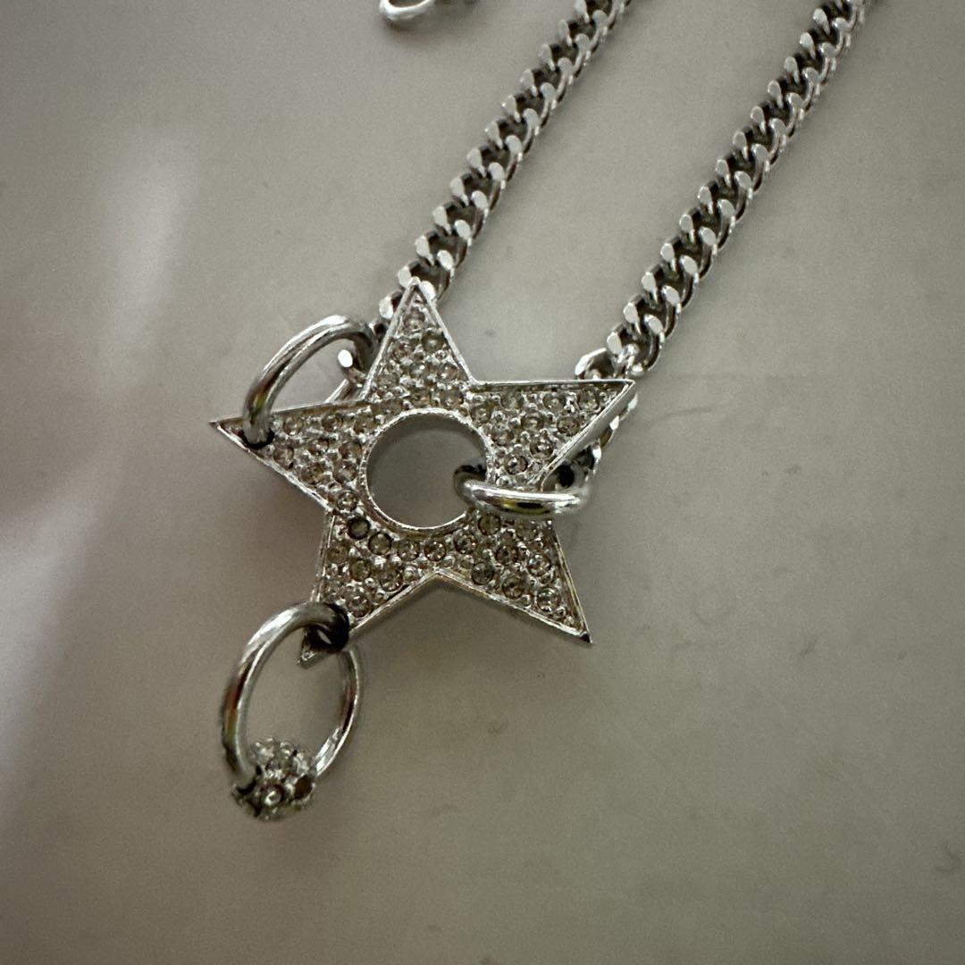 ☆Dior☆星型チャーム☆ブレスレット☆シルバーカラー☆美品