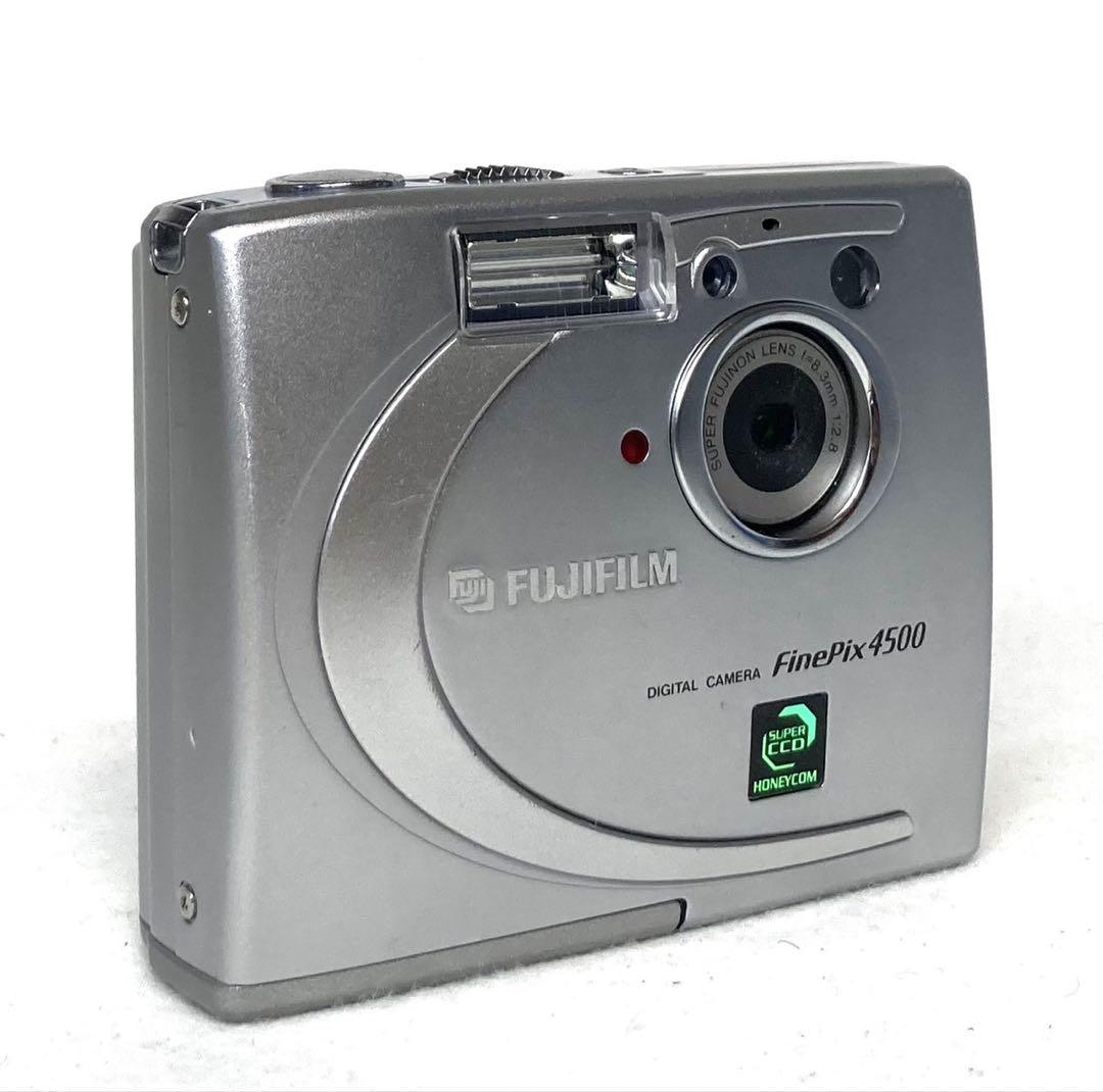 【作動確認済み／美品】FUJIFILM  Fine pix 4500  シルバー 完動品 美品】FUJIFILM FinePix 4500 動作確認済 カード付