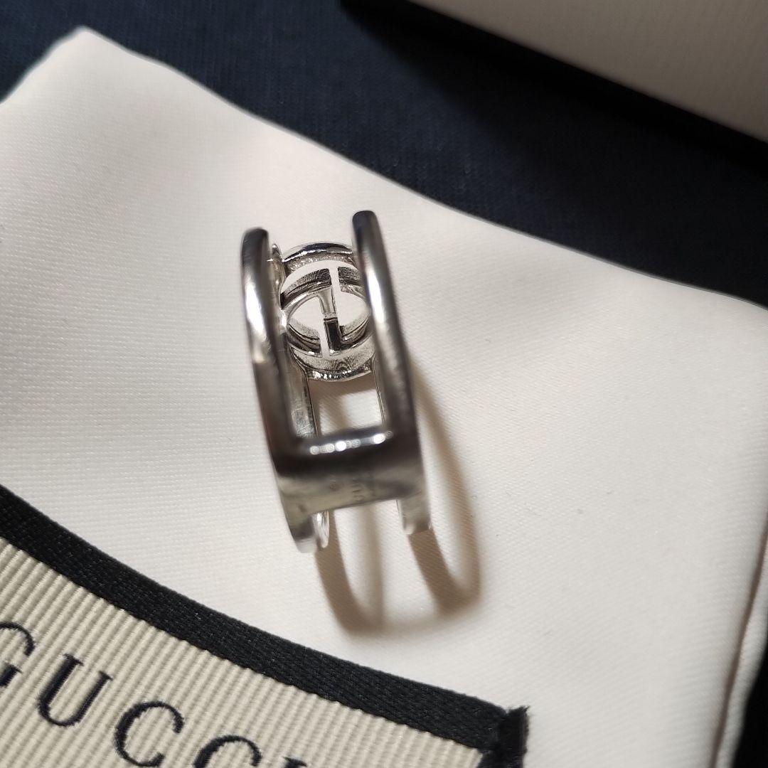 GUCCI インターロッキングG ワイヤーリングAg925 シルバー 19.5号