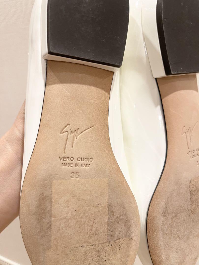 美品Giuseppe Zanottiジュゼッペザノッティ ポインテッドフラット