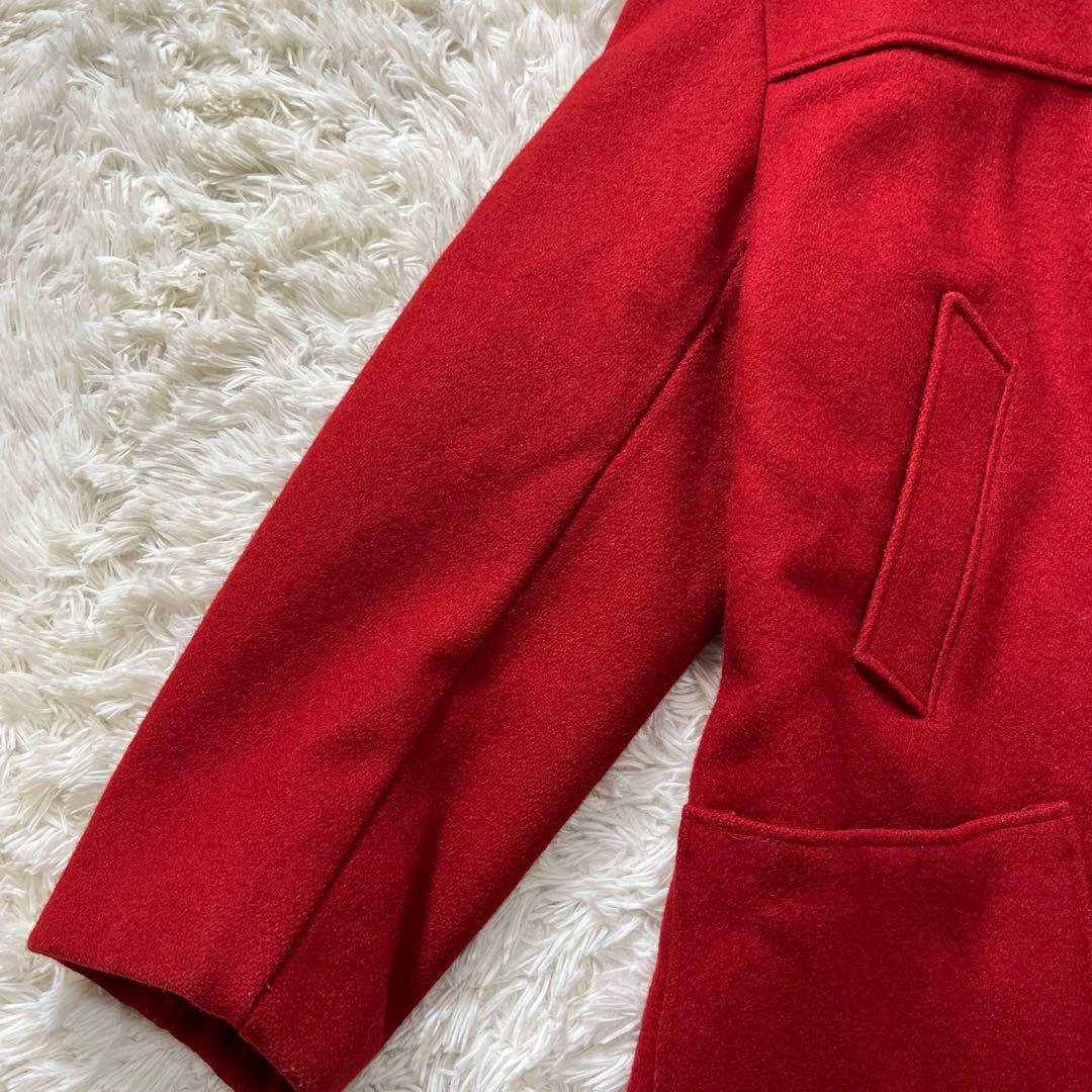 美品　schott　ダッフルコート　ロング丈　レッド　48　アメリカ製