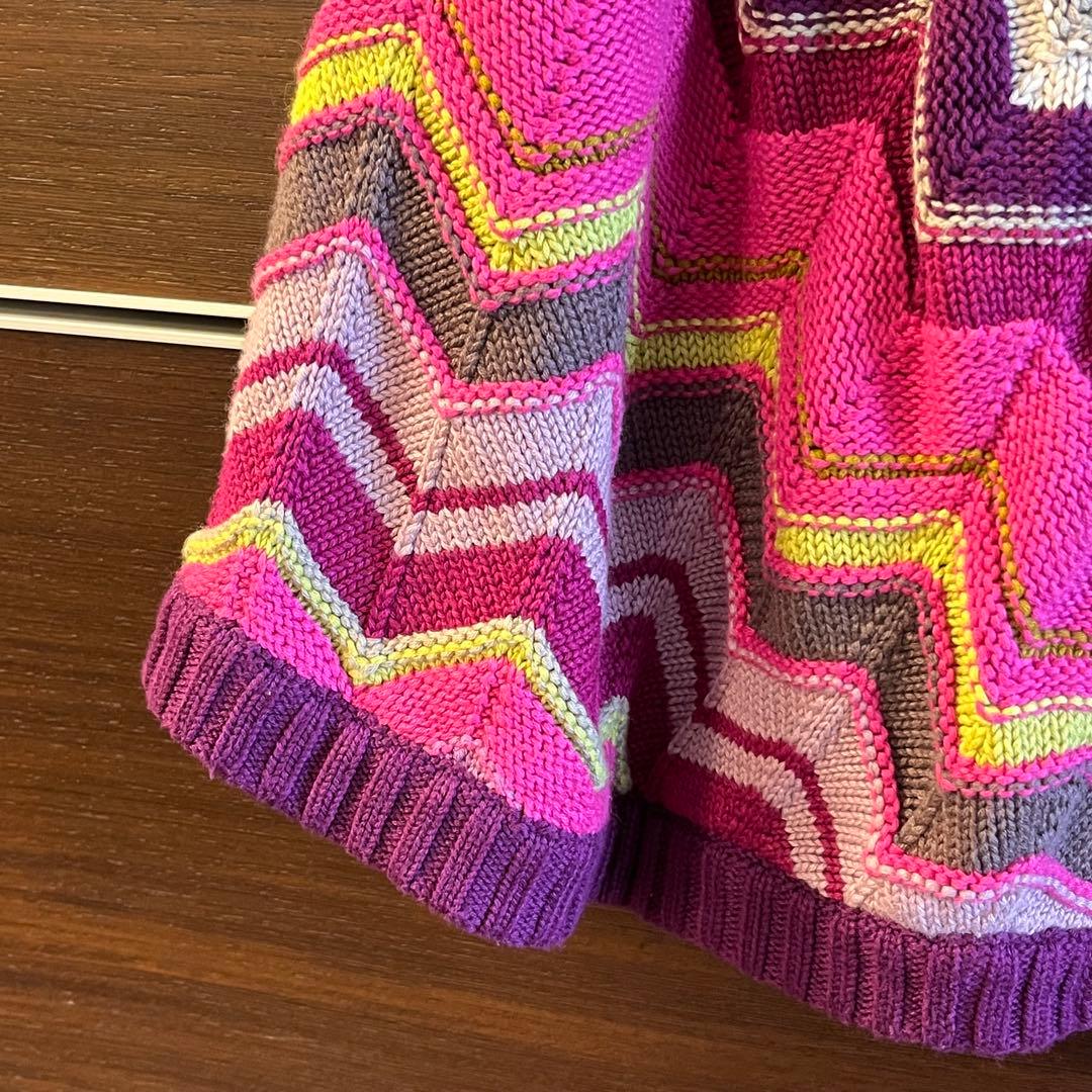 【美品】MISSONIポンチョ・ケープコート キッズXL(大人S)