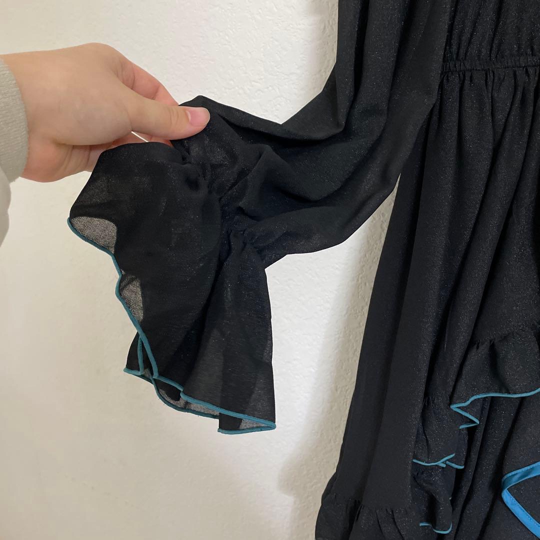 星箱works ワンピース 黒緑 星箱ワークス 星箱works ワンピース 黒緑 星箱ワークス