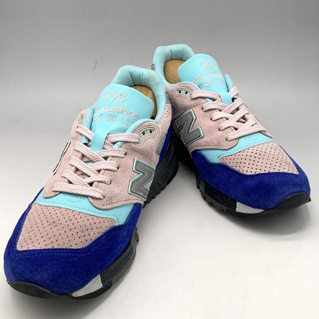 New Balance 998 スニーカー マルチカラースエード US8 USA