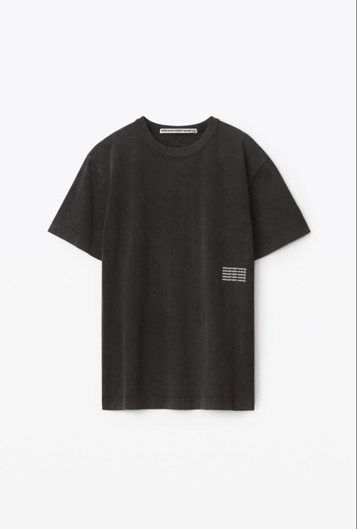 アレキサンダーワン　ハイツイストジャージー アシッドウォッシュtシャツ　Ｌ