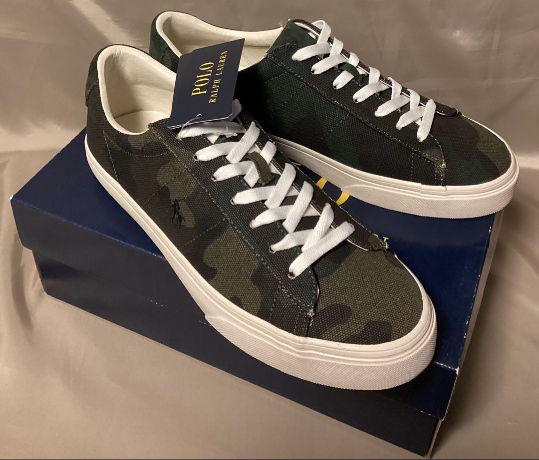 新品Polo Ralph Lauren カモ柄キャンバススニーカー 28cm