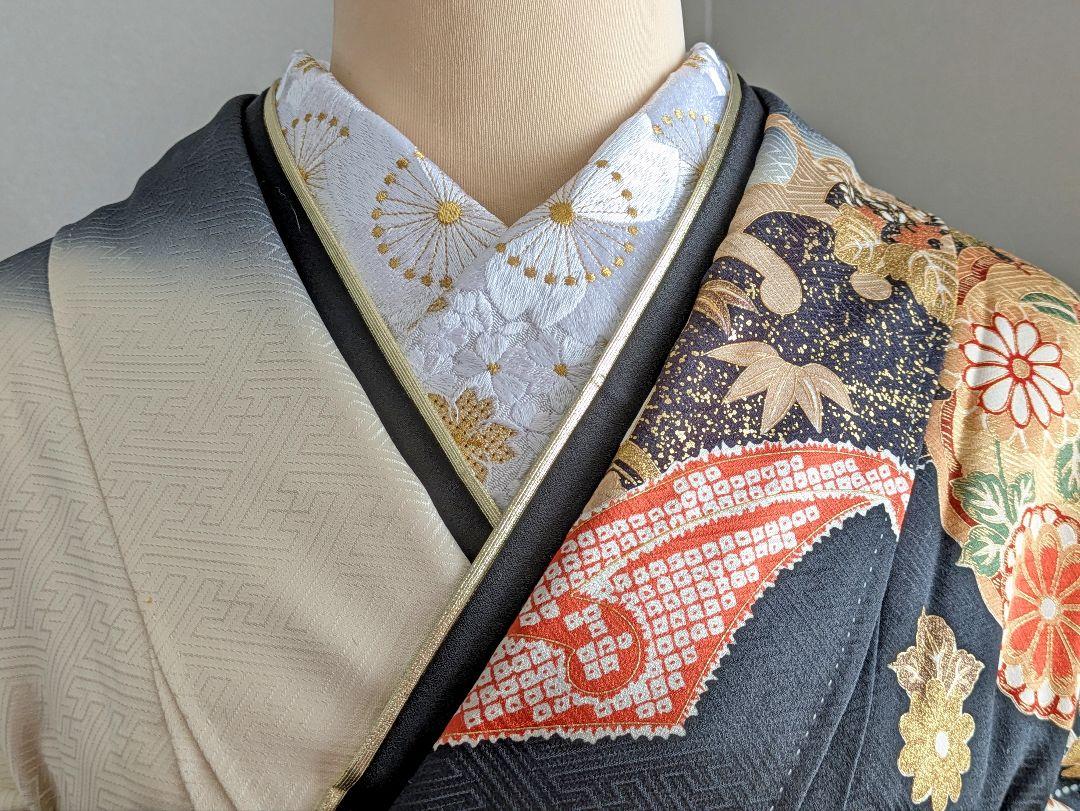 振袖フルセット 身丈168裄66 豪華振袖 黒 金彩 刺繍柄 逸品 振袖フルセット 身丈168裄66 豪華振袖 黒 金彩 刺繍柄 逸品
