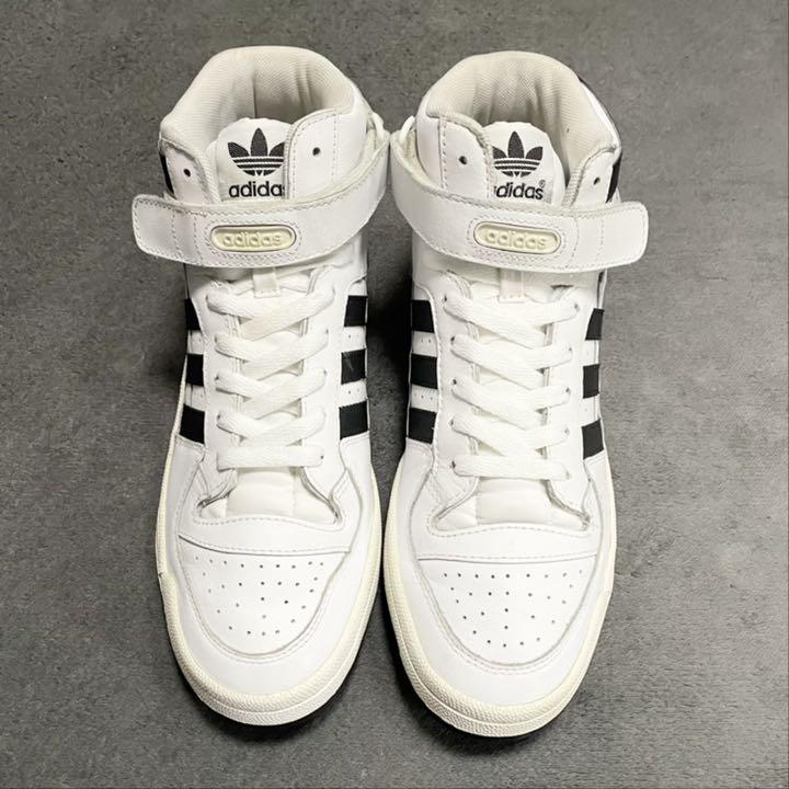 人気定番低価 adidas FORUM MID フォーラム ミッド 白×黒 27.5cm MaABk-m26082092602 新作登場
