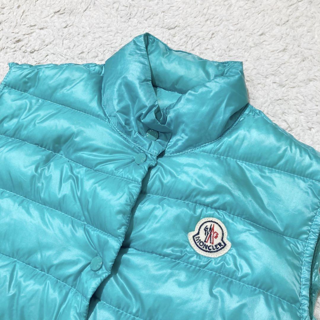 【収納袋付き☆美品】MONCLER ダウンベスト エメラルドグリーン マグリア 画像3