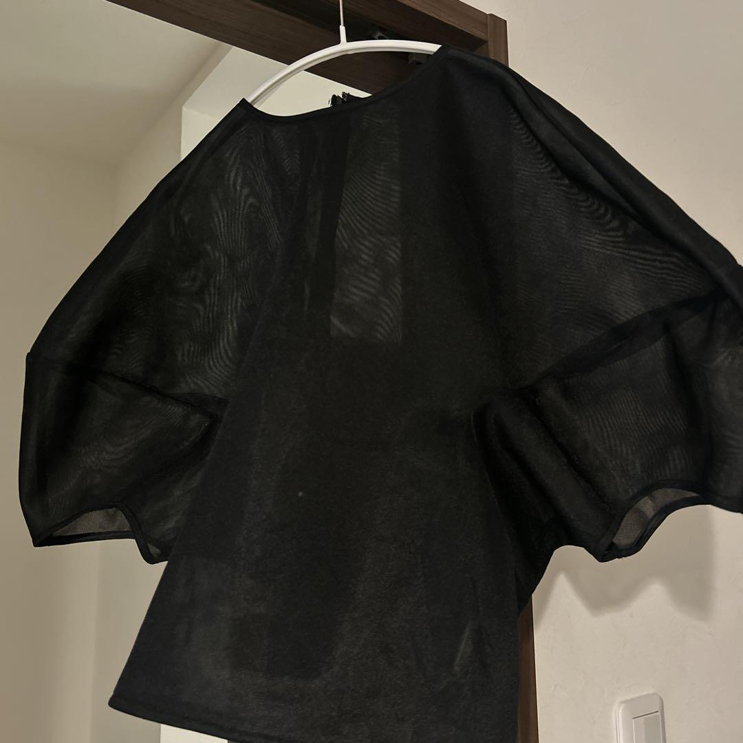 リテン　新品　Liten Sheer Sculpture Tops ブラック