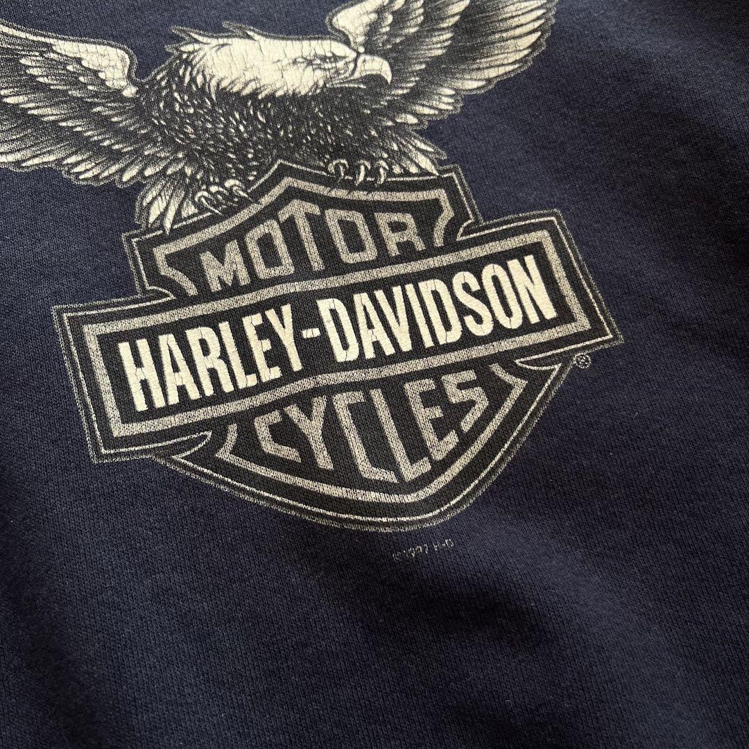 Harley-Davidson 90s トレーナー スウェット ハーレー 紺