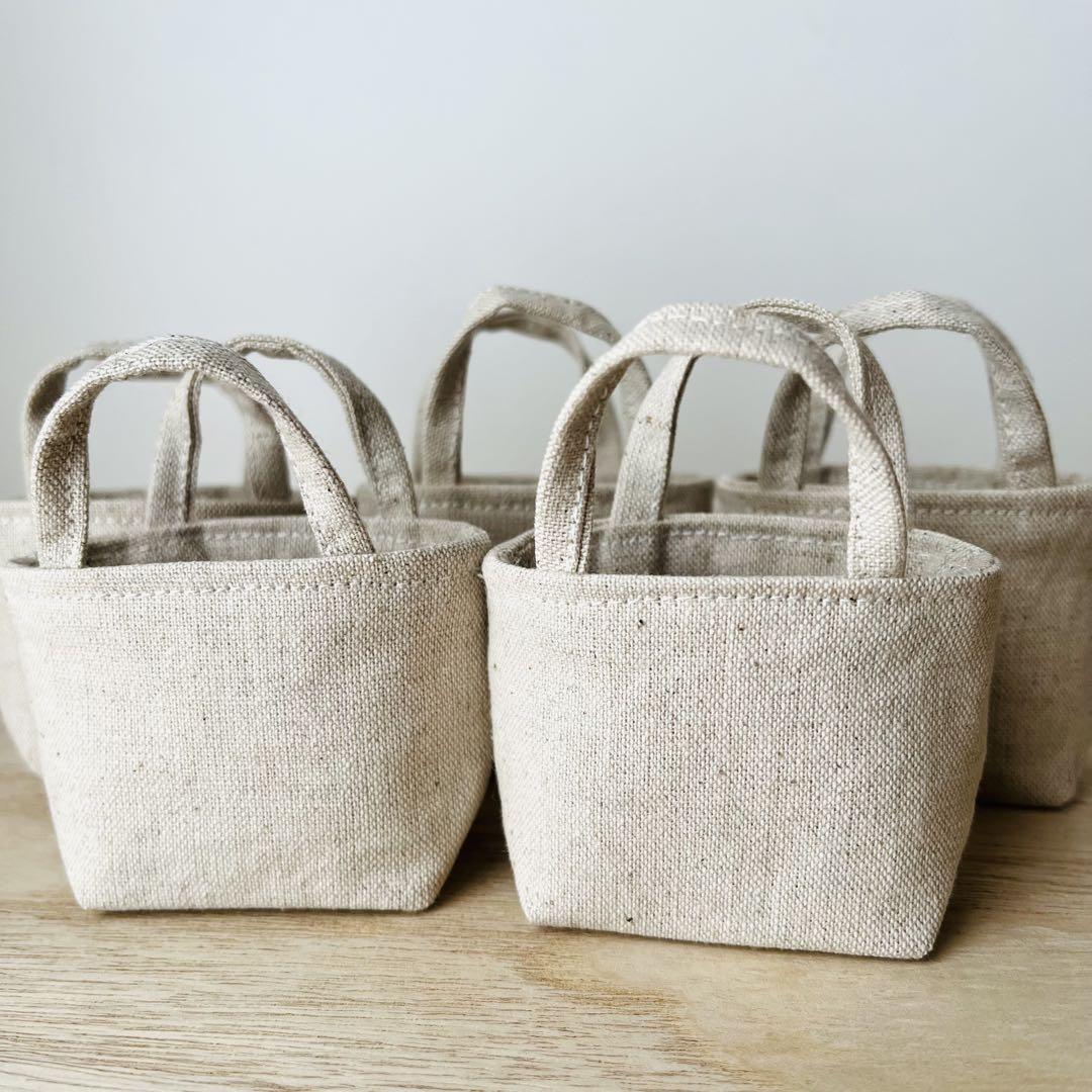 No.544 手のひらサイズの小さなトートバッグ 60個 ハンドメイド