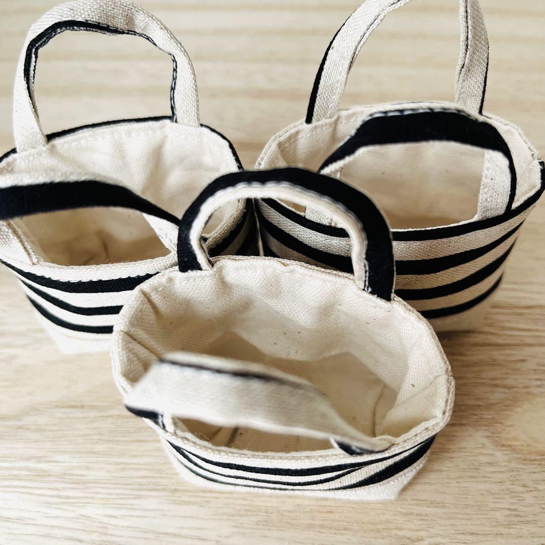 No.544 手のひらサイズの小さなトートバッグ 60個 ハンドメイド