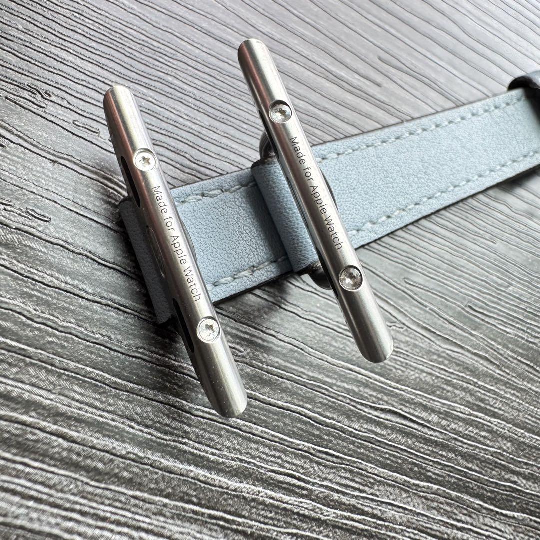 2595 美品 Apple Watch エルメス ブルーラン ドゥブルトゥール