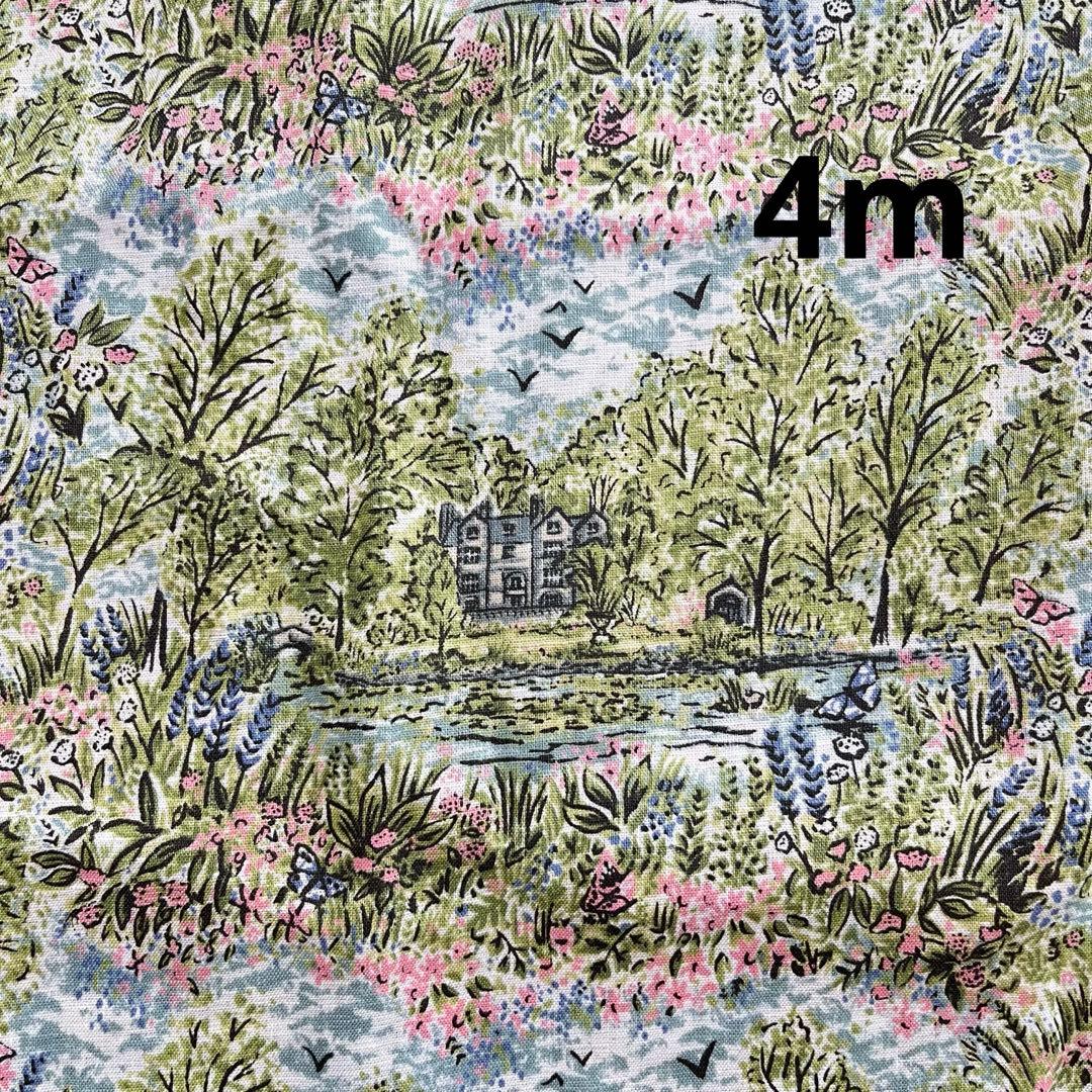 リバティ生地　フランダースリネン　グレンコット・ハウス