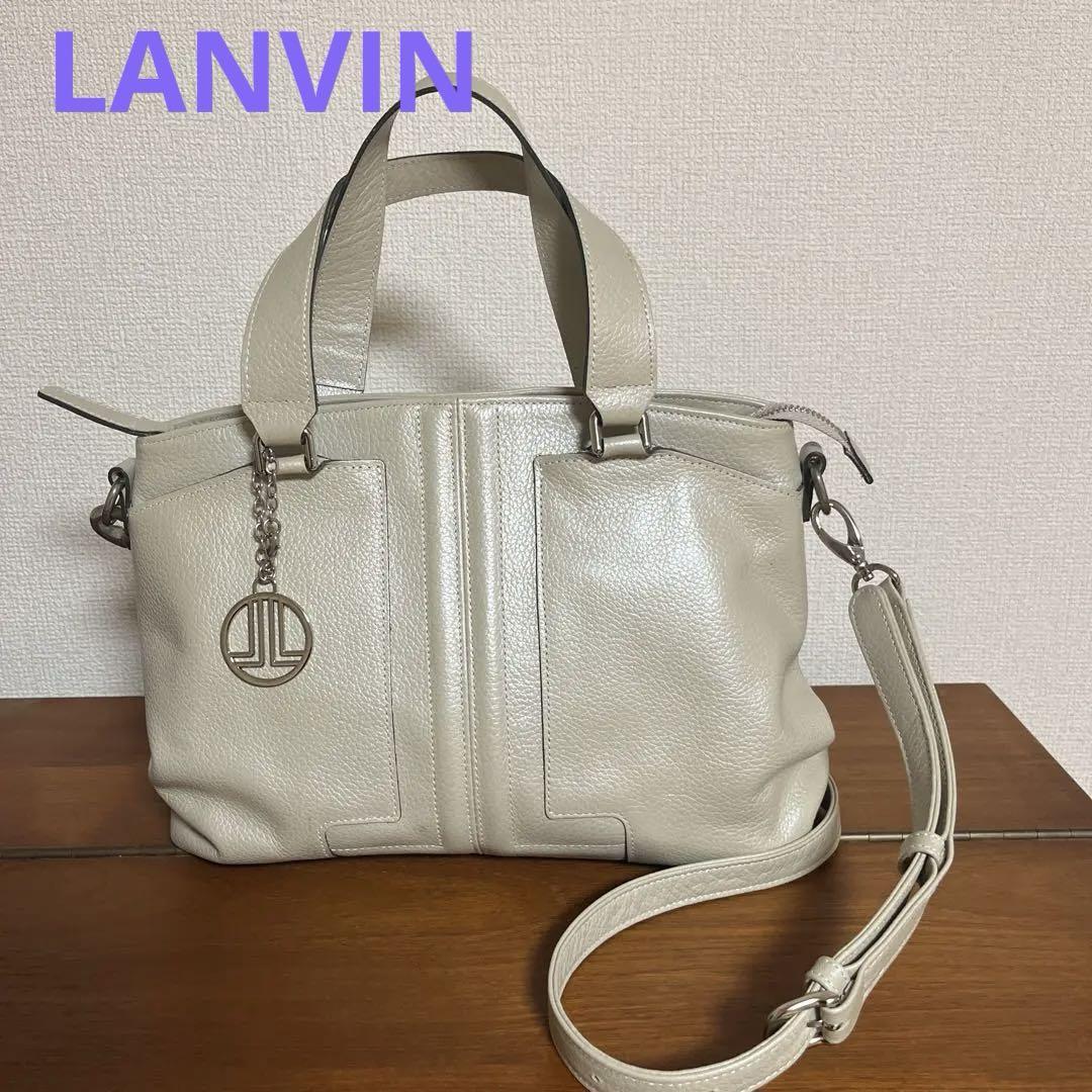 【ランバン】2wayバッグ レザー ショルダーバッグ