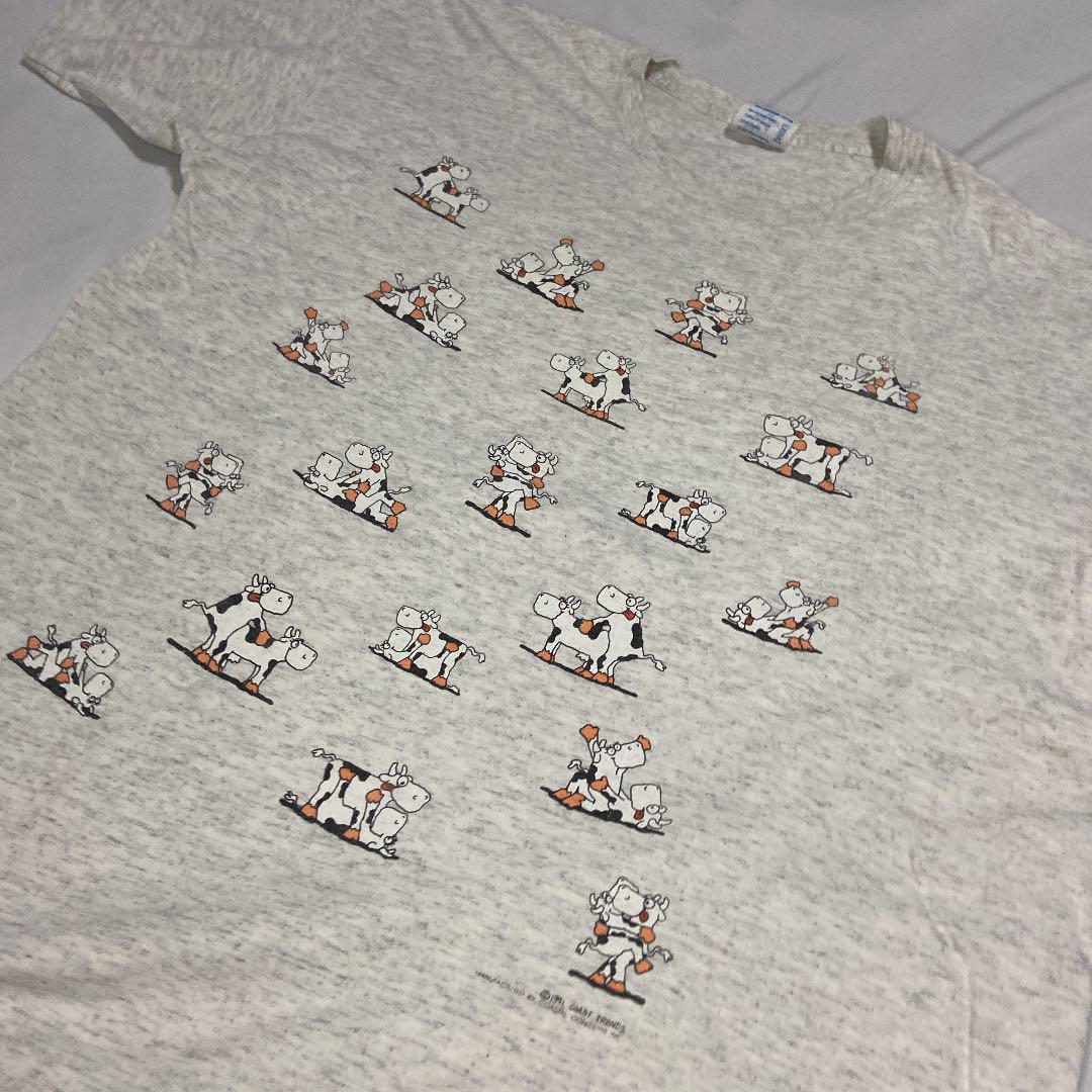 牛 アダルト 体位 セクシー Tシャツ ビンテージ 90's アートT 牛 アダルト 体位 セクシー Tシャツ ビンテージ 90's アートT