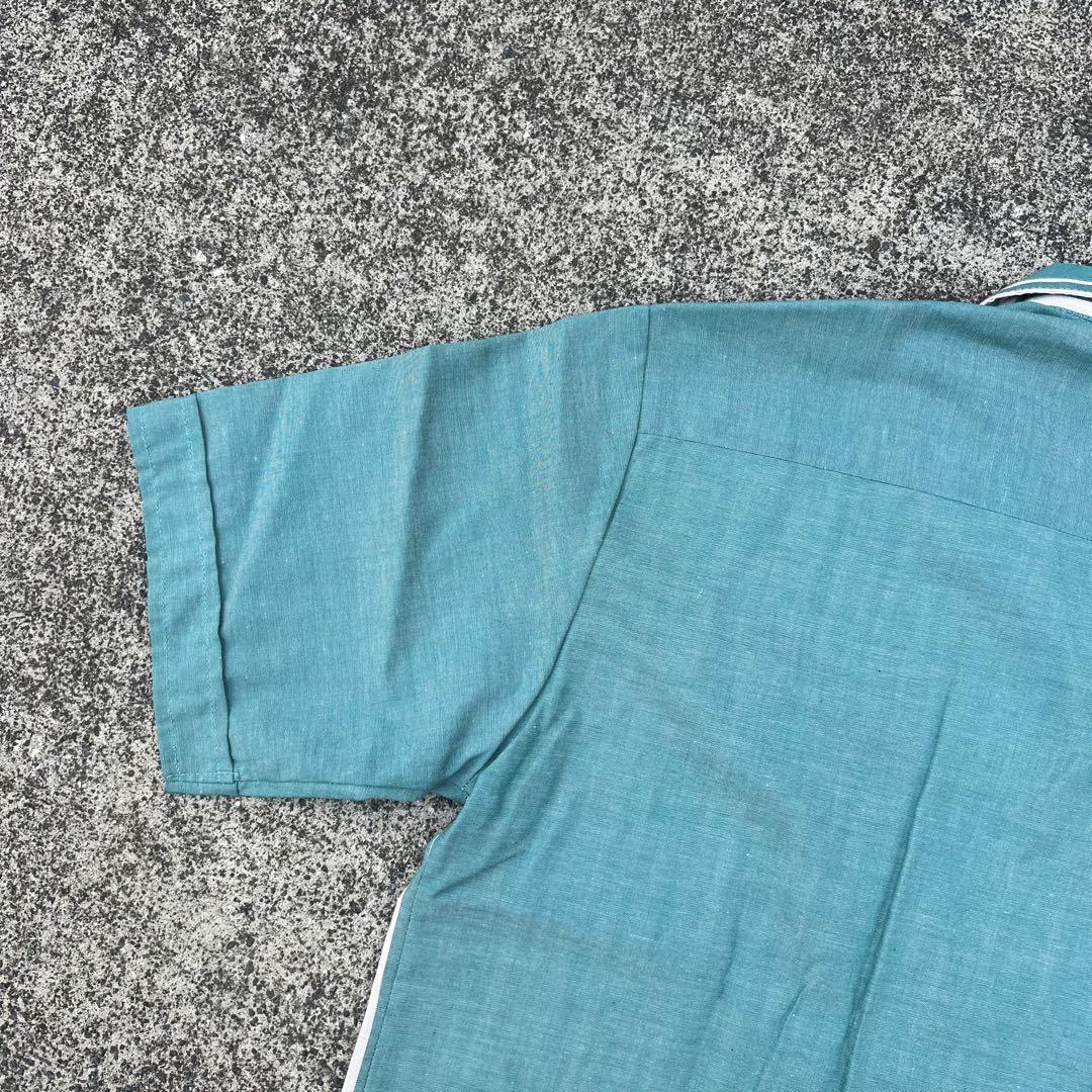 60s D'Acorrd ショートスリーブ ストライプシャツ 半袖 美中古品 画像7