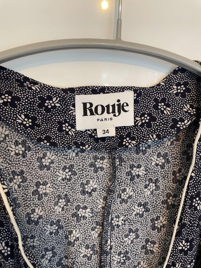Rouje フラワープリントラップドレス 34