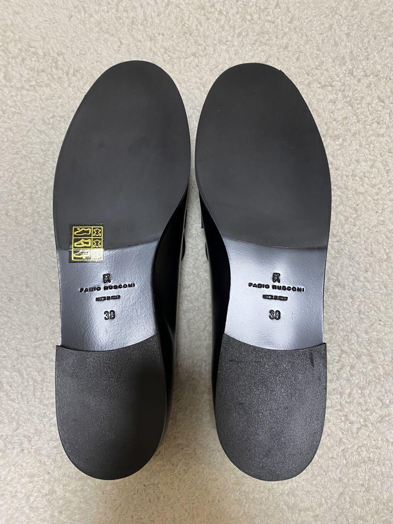 新品 FABIO RUSCONI ローファー 38 黒