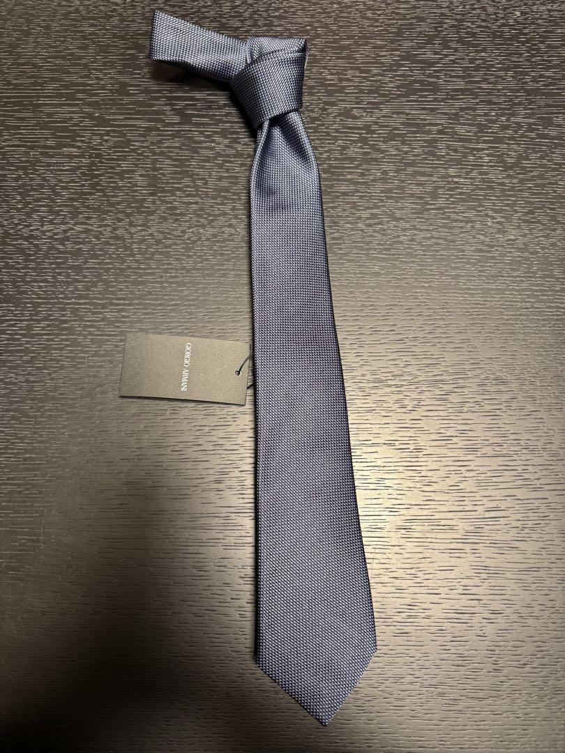 新品!Giorgio Armani ブルー 系ネクタイとピンク2本セット