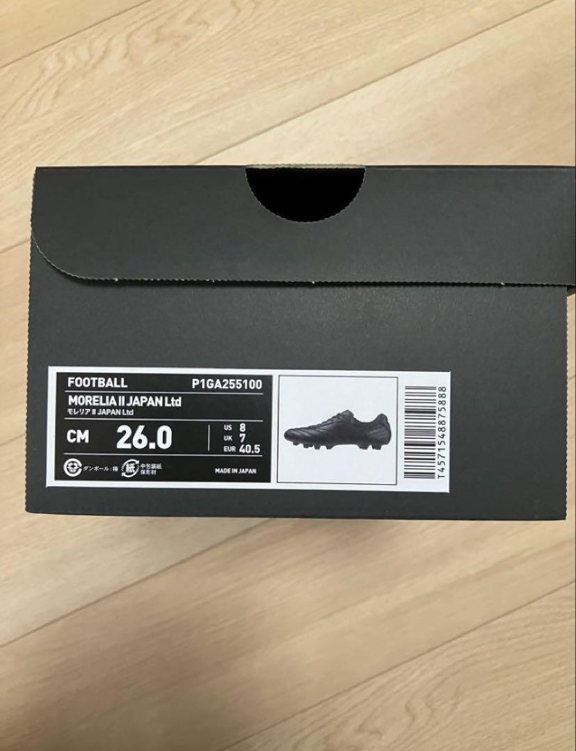 Mizuno Morelia II Japan Ltd 26.0 cm ブラック