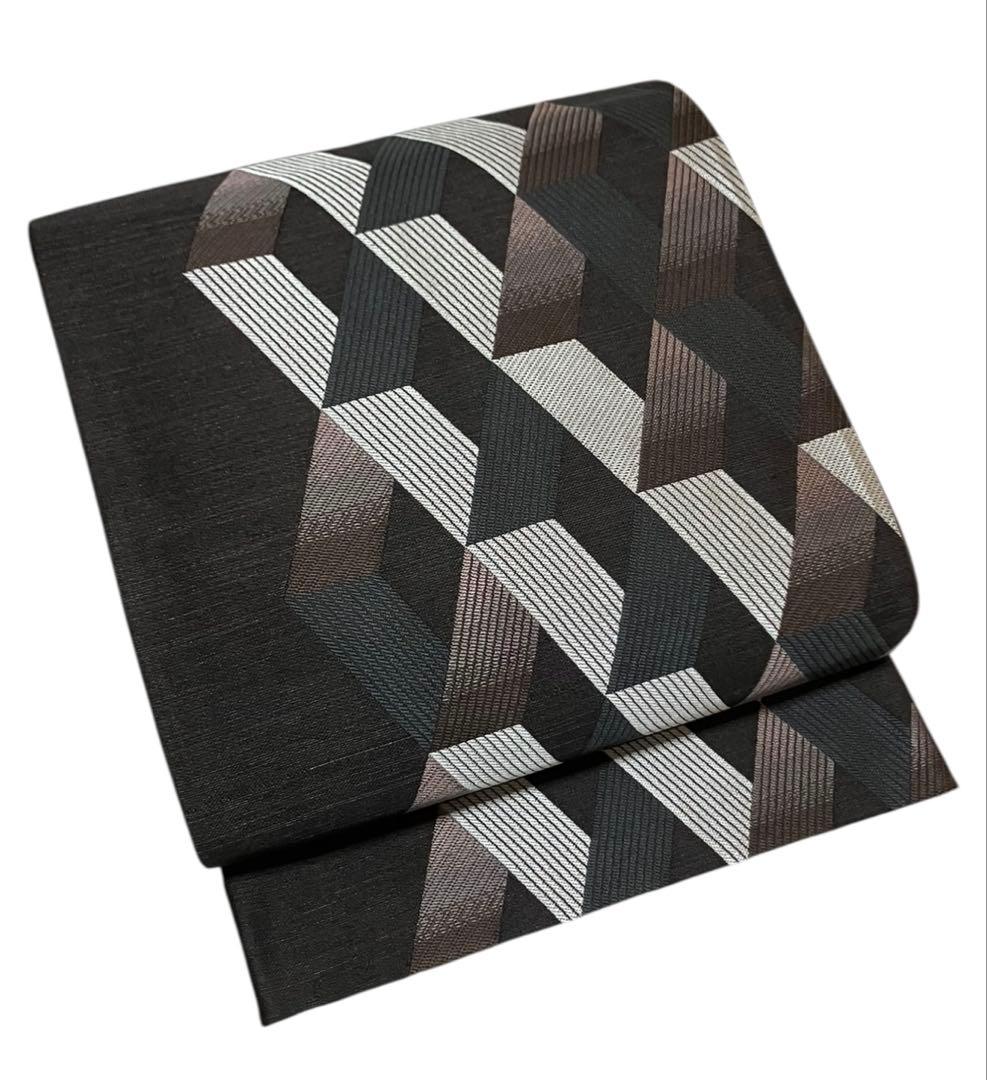 西陣 桜井 リバーシブル 袋帯 全通柄 正絹 証紙 イ6301