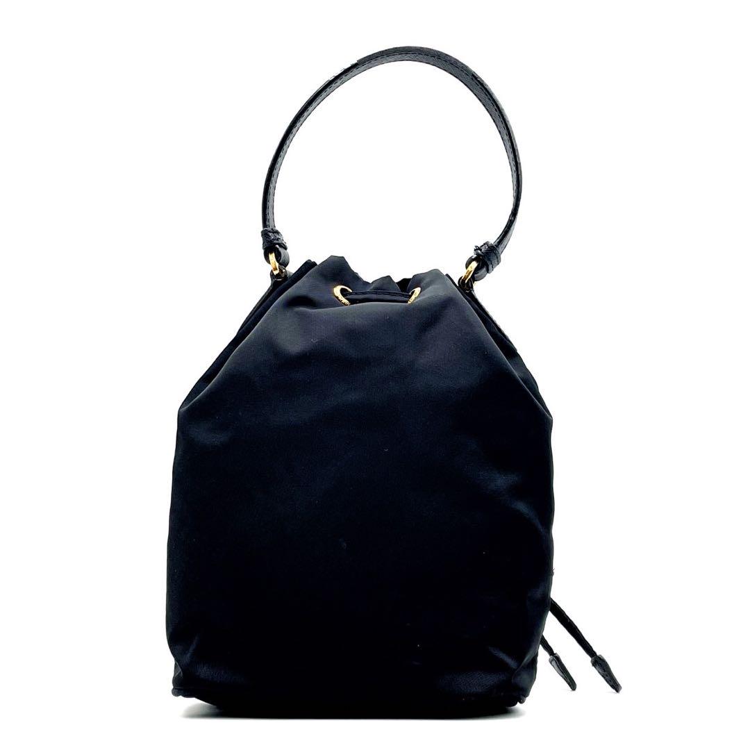 美品 PRADA プラダ デュエット バケット 1BH038 ショルダーバッグ