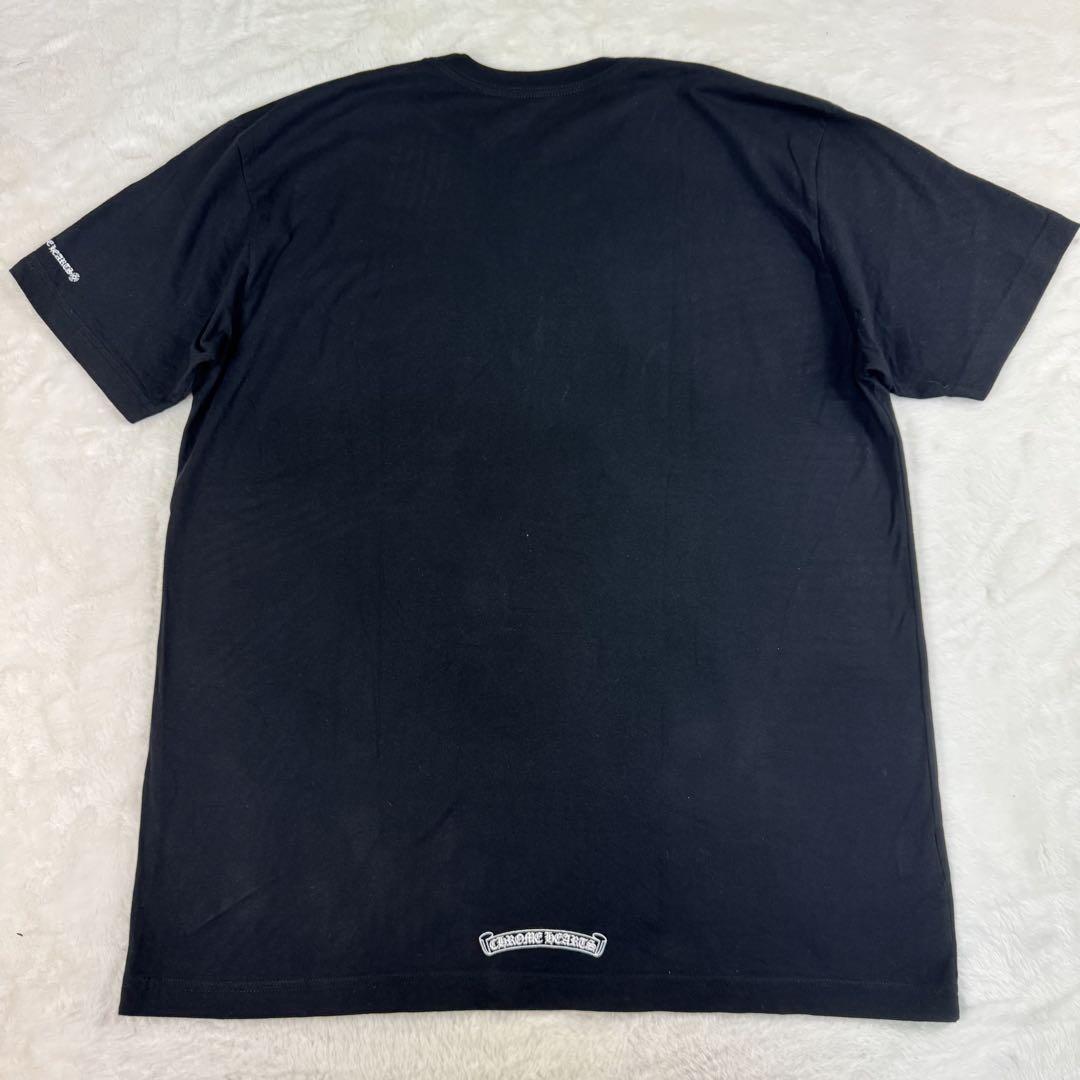 美品 神サイズ CHROME HEARTS ネックロゴ 半袖カットソーTシャツ