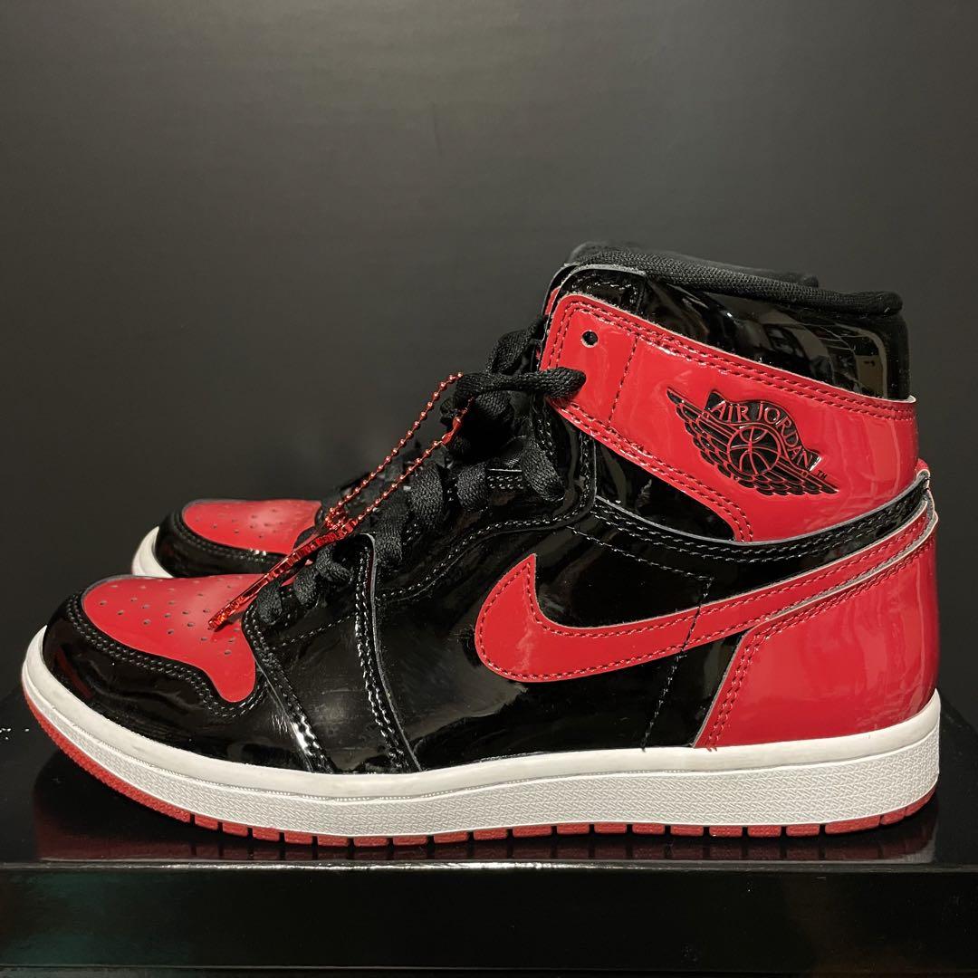 ★Nike★AIR JORDAN 1 RETRO HIGH OG \"PATENT BRED\"★追跡可 s-l400.jpg
