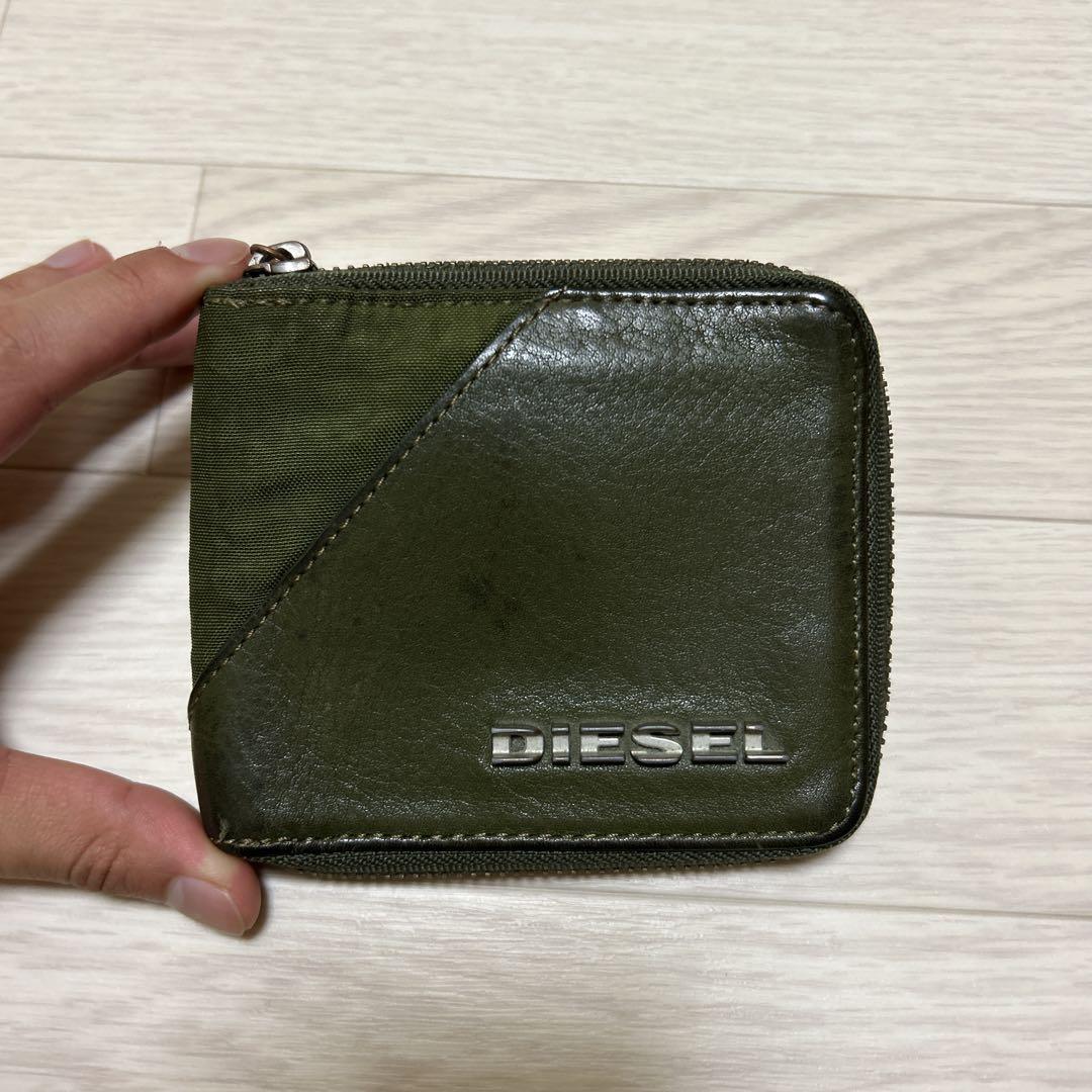 お買い得商店街 大人気】オールドDIESEL 二つ折り財布 メルカリ - グリーン 小物
