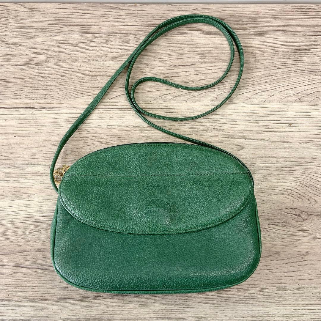 LONGCHAMP ロンシャン ショルダーバッグ グリーン ビンテージ