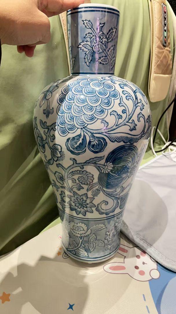 手作り陶器花瓶 クリーム色と茶色のグラデーション[新品•未使用 手作り陶器花瓶 クリーム色と茶色のグラデーション[新品•未使用