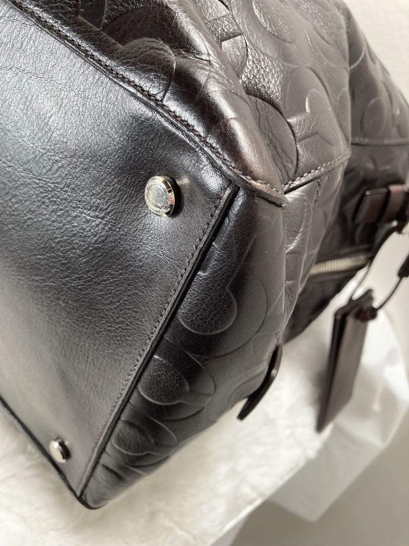 極美品✨ COACH コーチ ミニボストンバッグ 2WAY シグネチャー PVC