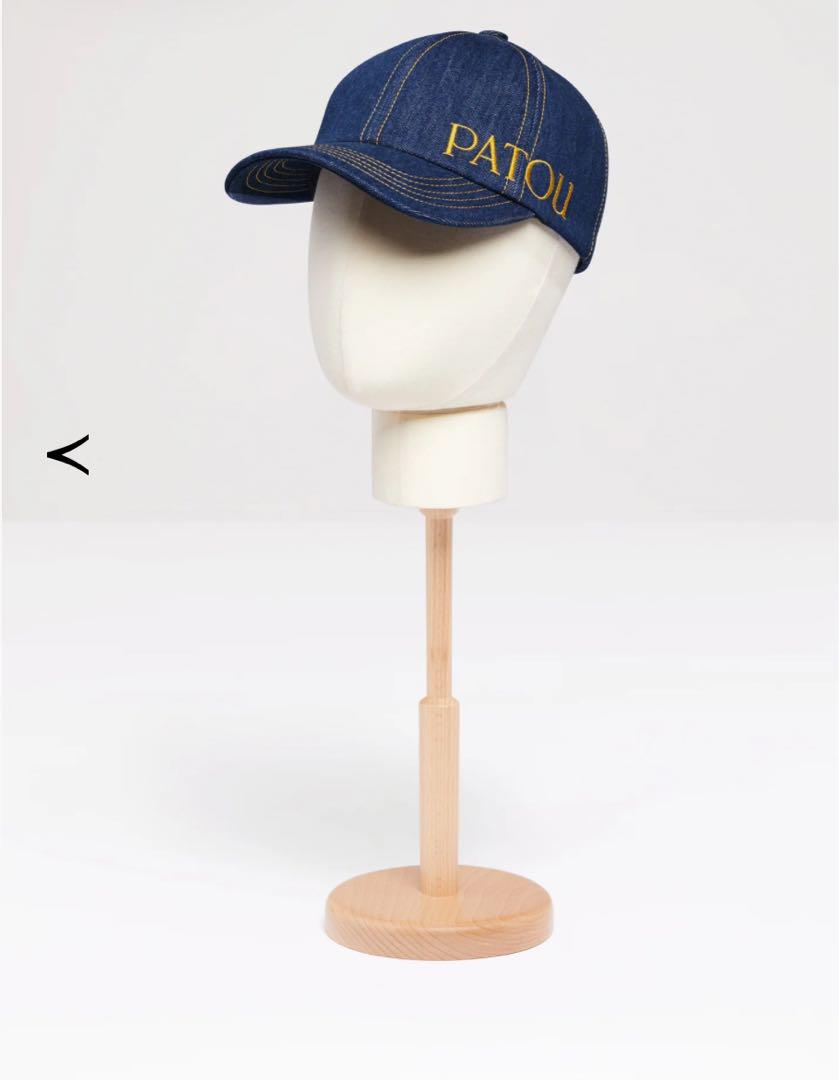 PATOU オーガニックコットンデニム製 パトゥ キャップ