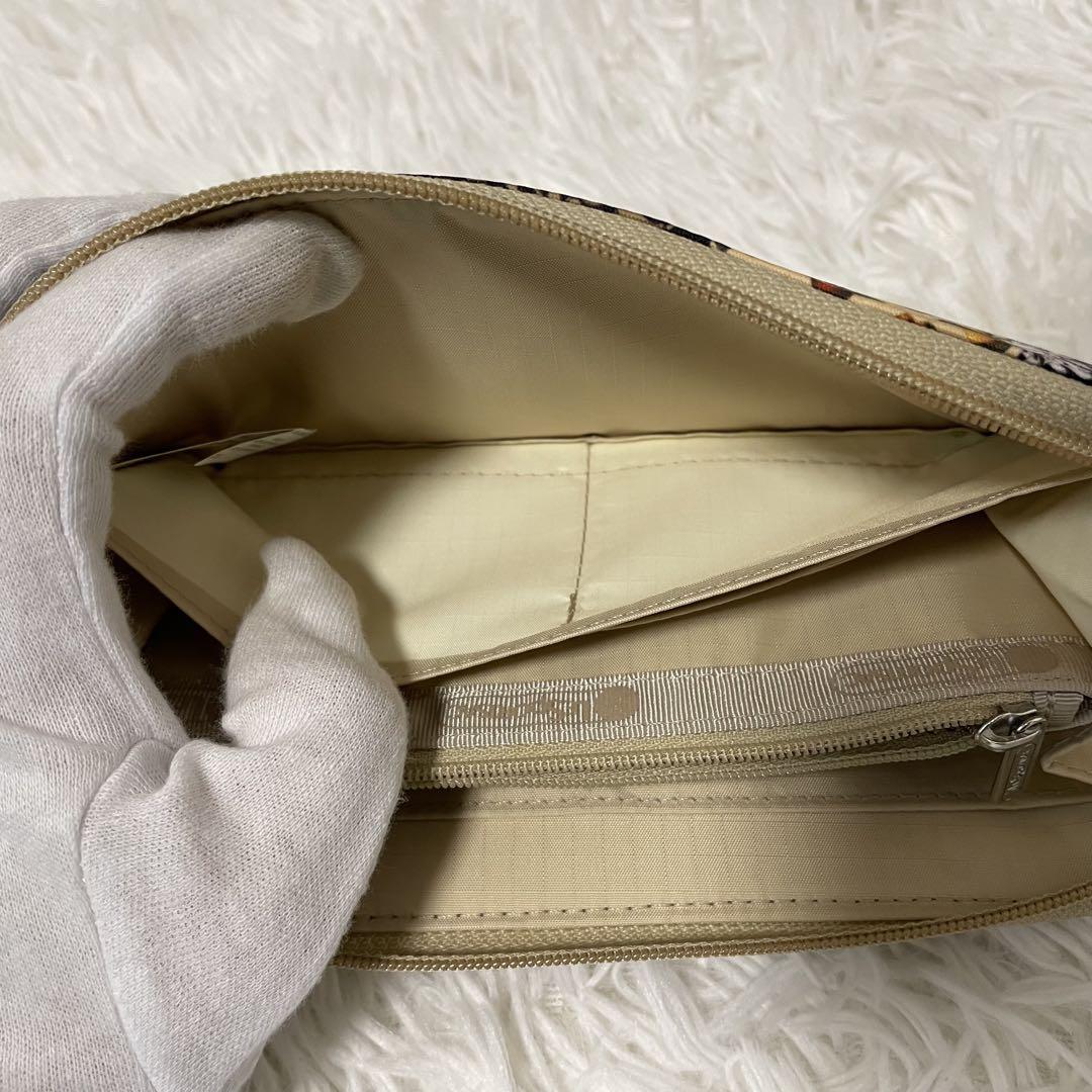 美品】レスポートサック 長財布 パッチワーク柄 ラウンドジップ