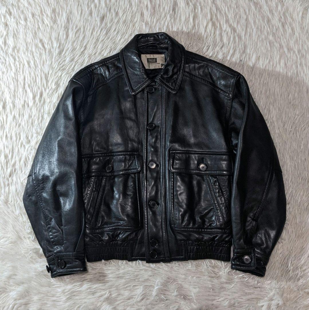 ジャケット・アウター 80s real leather jacket a-2 black y2k