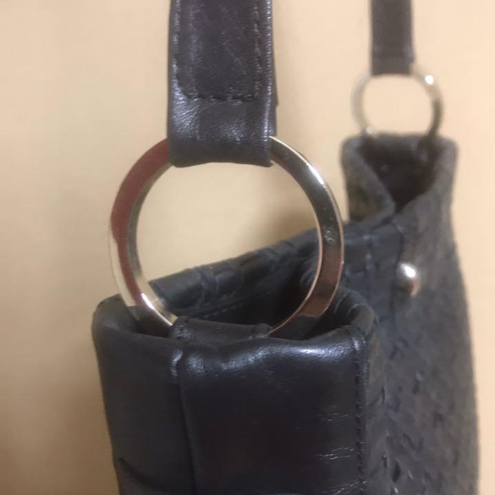 美品 本革 KATORINE 牛革 ショルダーバッグ 鞄 BK レディース