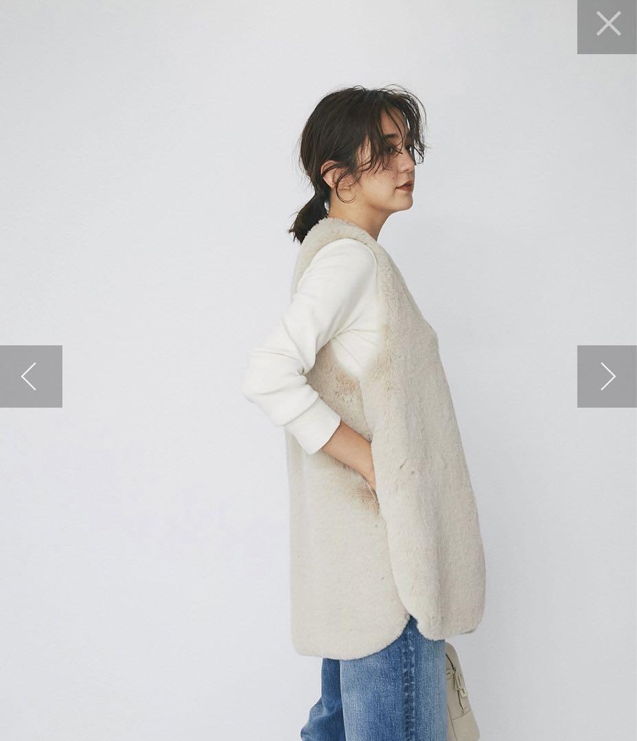 ⭐️新品⭐️定価1万8千円♡リヴドロワ エコファーリバーシブルベスト 今季大注目！】エコファーリバーシブルベスト | RIVE DROITE