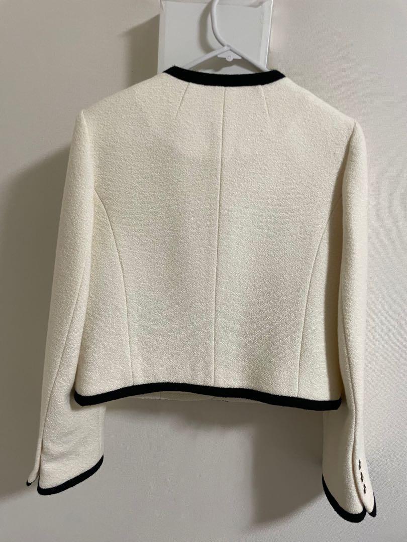 最新コレックション 超美品【LOOKAST】 レディース JACKET TWEED COMBI HERA ジャケット・アウター