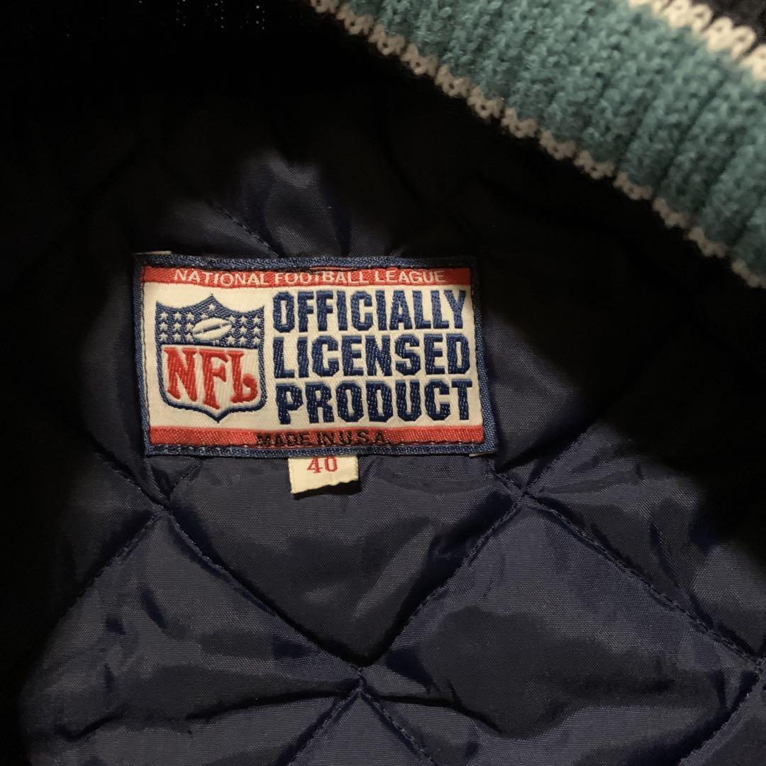NFL公式　デトロイトライオンズ　スタジャン　サイズ40 袖本革
