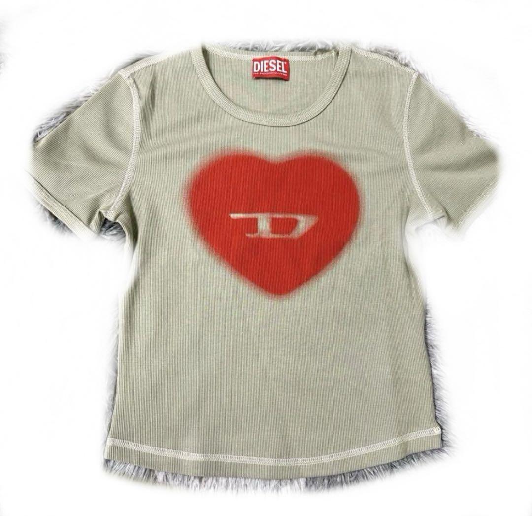 （訳ありセール 格安） DISEL メルカリ - M Tシャツ ハートプリント トップス