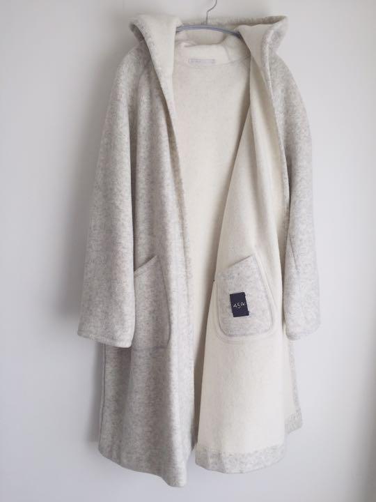 45R ウールコート / ライトグレー 【美品】
