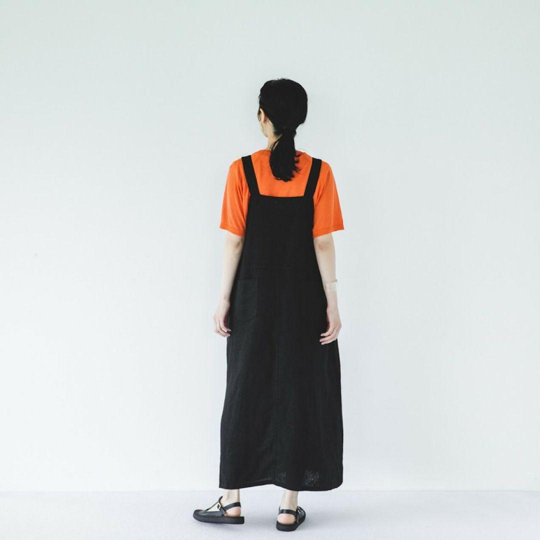 fog linen work リネンサロペットスカート　SIZE2