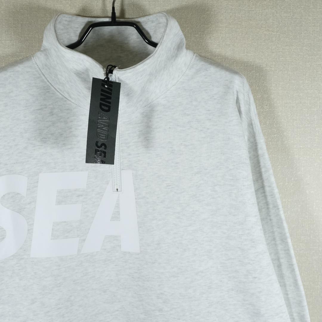 WIND AND SEA SEA HALF ZIP TOPSスウェットASH L