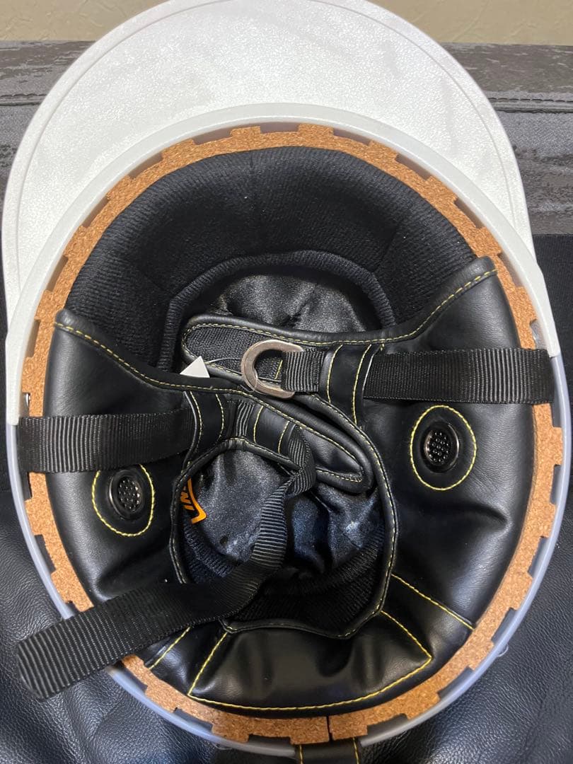 コルク半メット ネイビー|ゴールドフリーサイズ