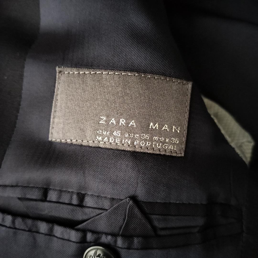 人気✨ZARA MAN ザラマン セットアップ スーツ 濃紺 ウール US36