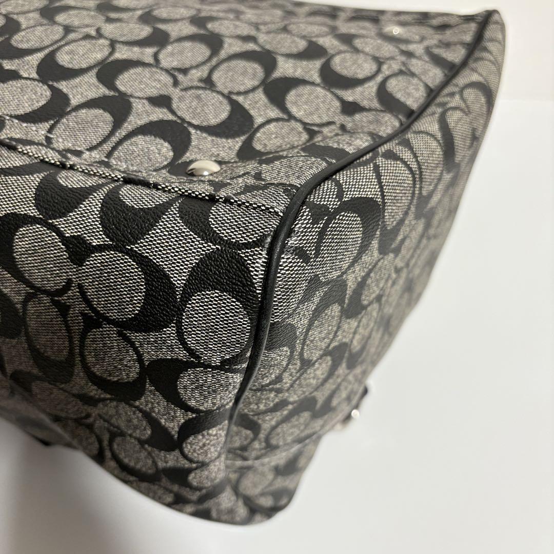 【 極美品・希少 】COACH コーチ 2way ボストンバッグ シグネチャー